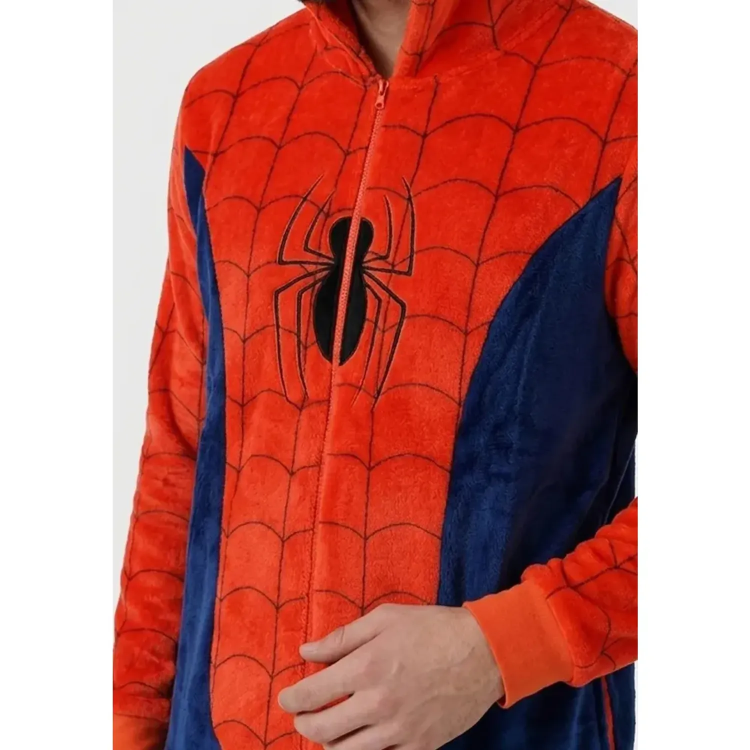 MARVEL Pijama Marvel Unisex Jovencitos Enterizo Coral Fleece color rojo | Platanitos