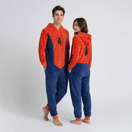 Pijama Kayser Unisex Jovencitos Enterizo Coral Fleece color rojo | Platanitos