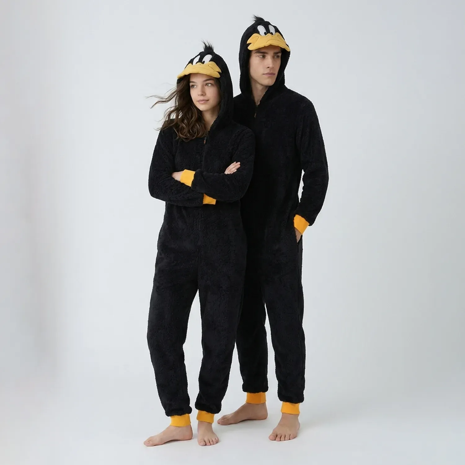 Kayser Pijama Kayser Unisex Jovencitos Enterizo Coral Fleece color negro | Platanitos