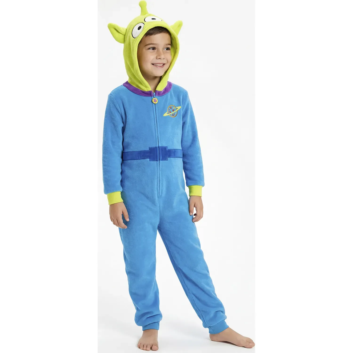 Pijama Kayser Unisex Niño Enterizo Coral Fleece color azul | Platanitos