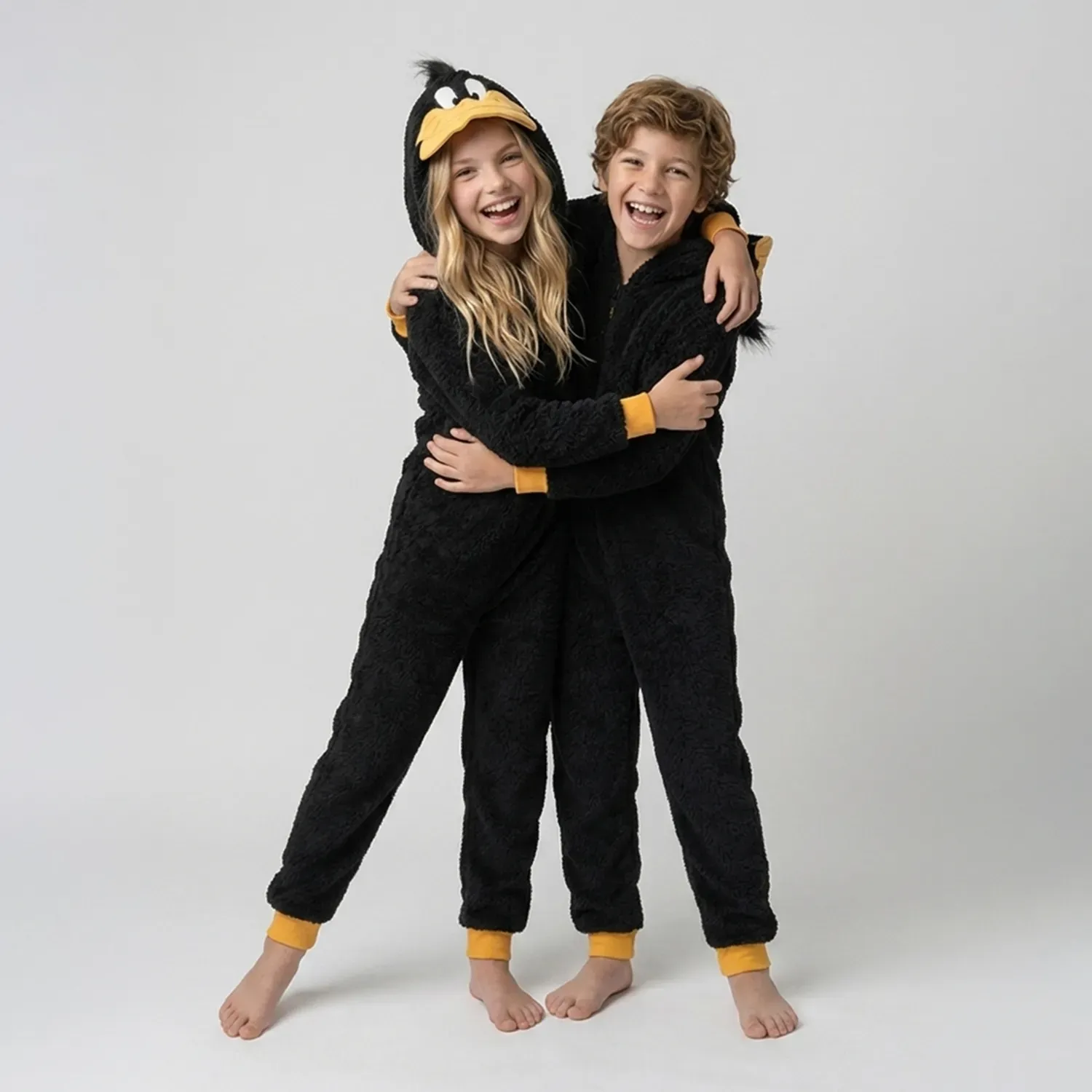 Kayser Pijama Kayser Unisex Niño Enterizo Coral Fleece color negro | Platanitos