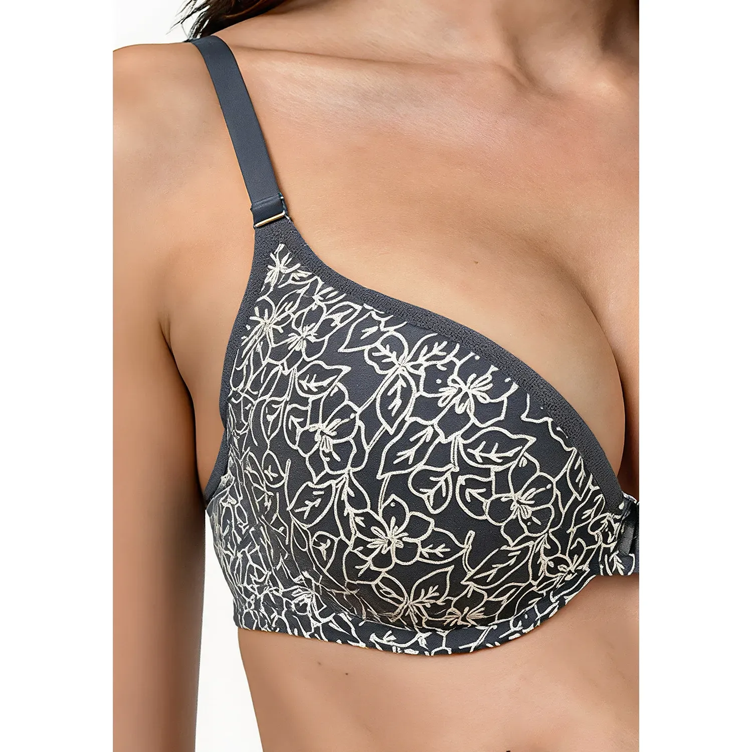 Sosten Kayser Mujer Estampado Microfibra color gris | Platanitos