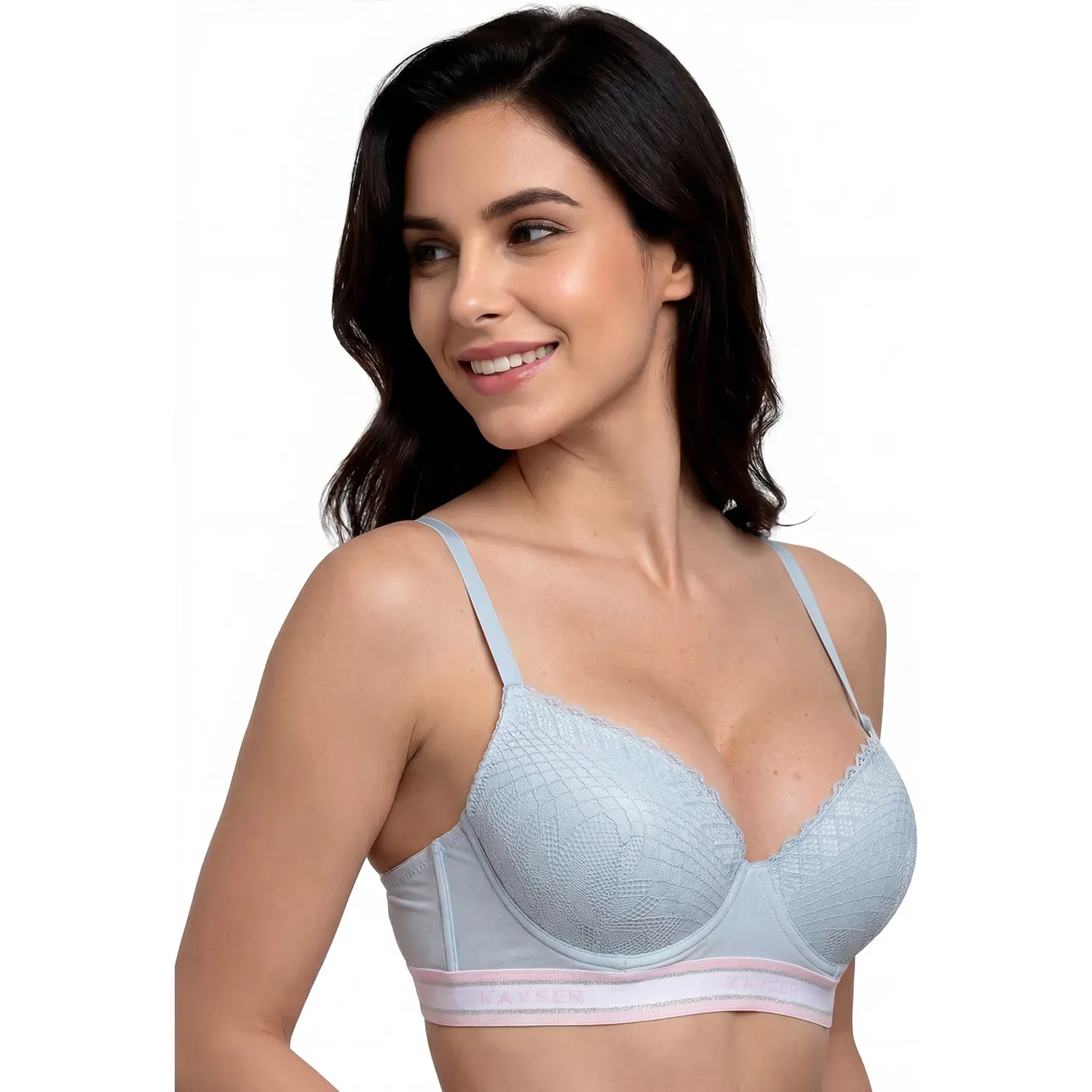 Sosten Kayser Mujer Soft Algodon color celeste | Platanitos