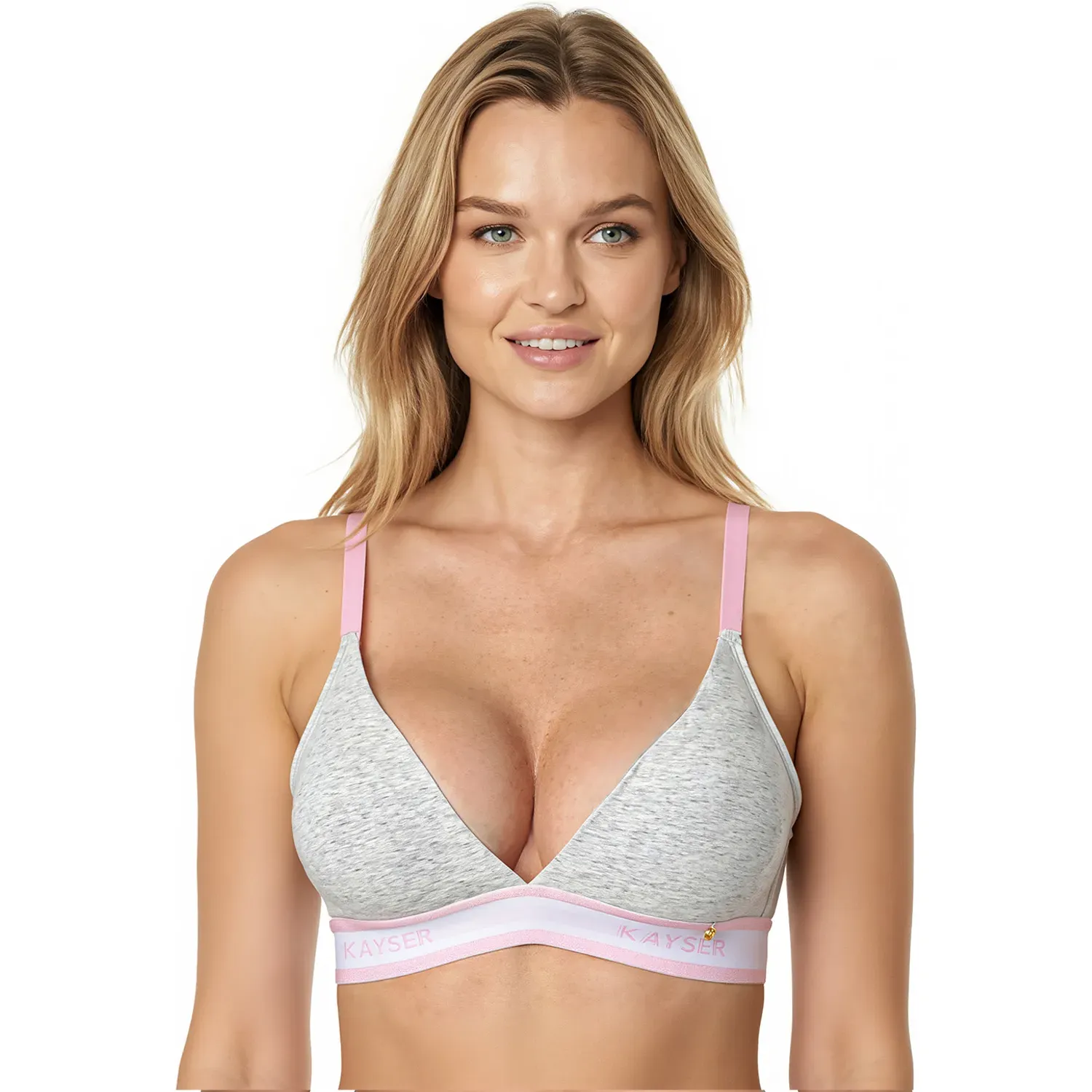 Sosten Kayser Mujer Soft Algodon color gris | Platanitos