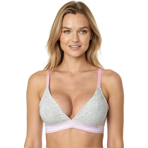 Sosten Kayser Mujer Soft Algodon color gris | Platanitos