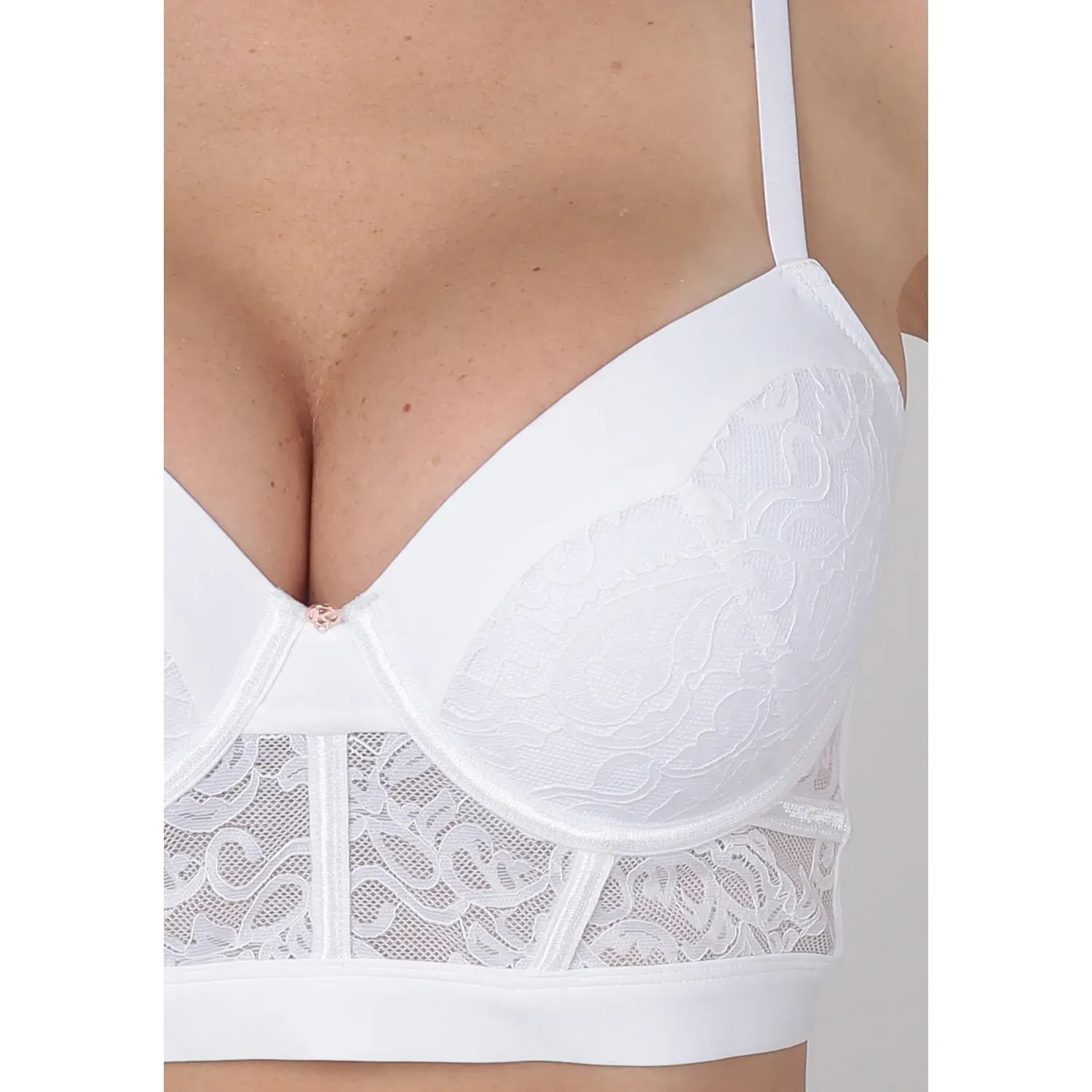 Sosten Kayser Mujer Soft Microfibra color blanco | Platanitos