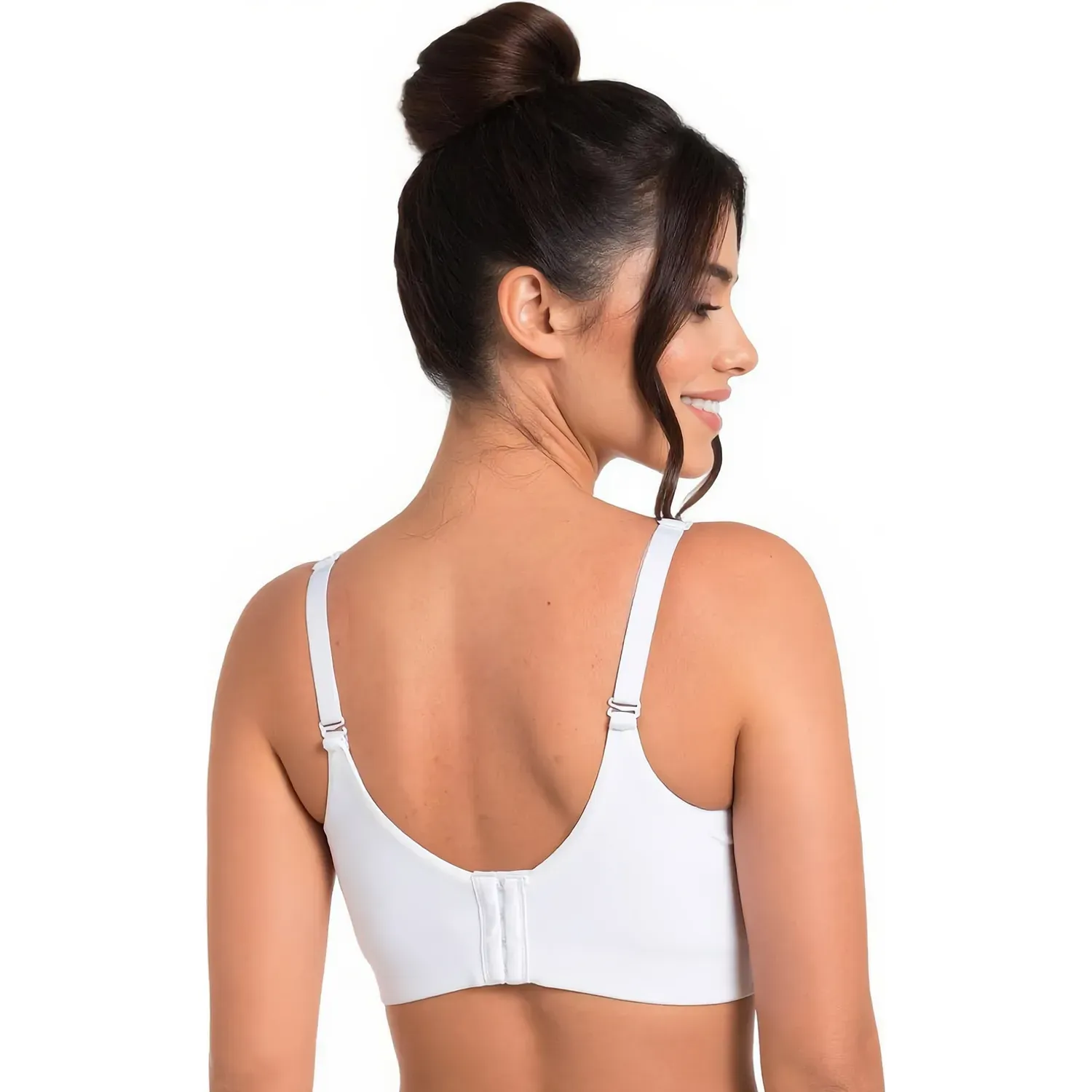 Sosten Kayser Mujer Soft Microfibra color blanco | Platanitos