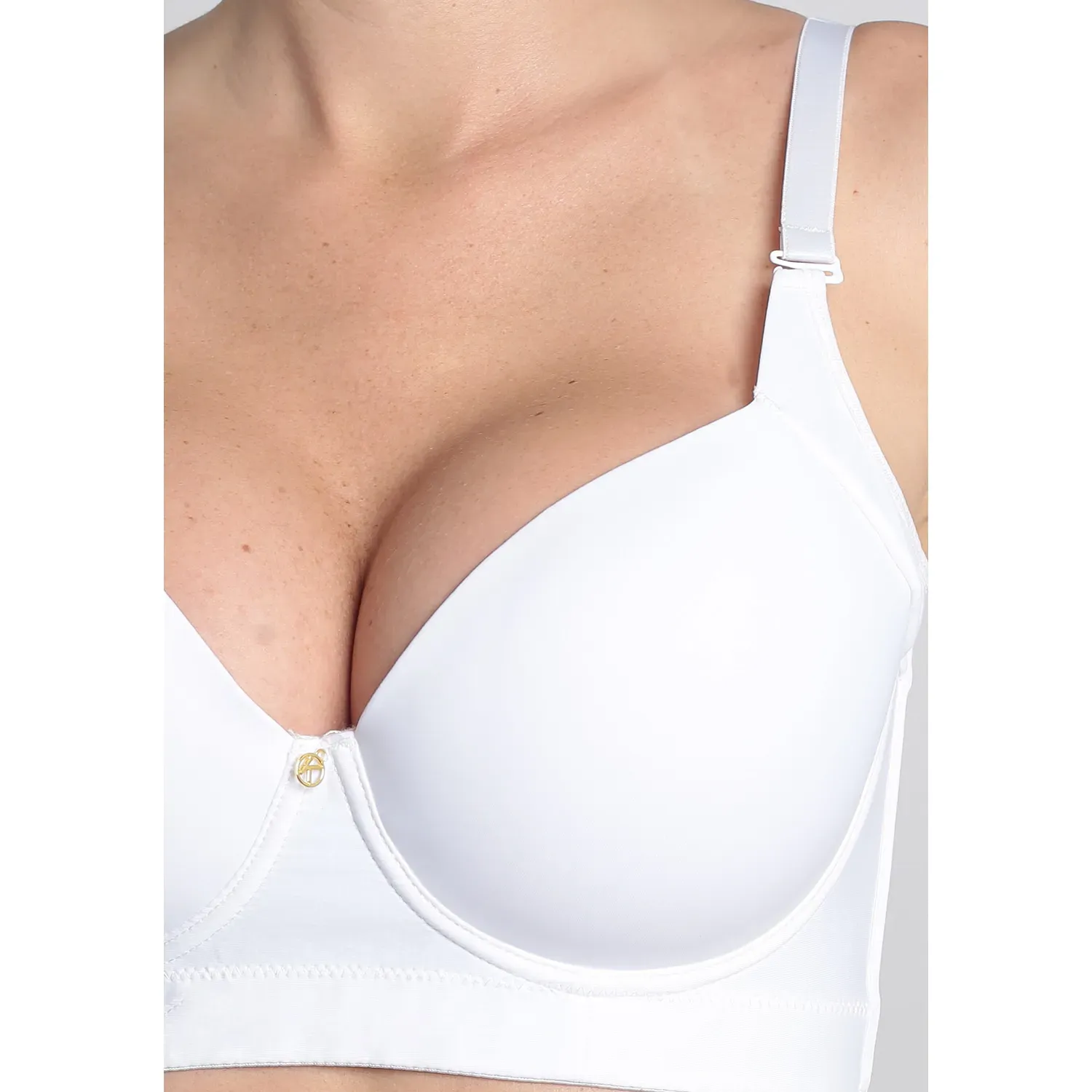 Sosten Kayser Mujer Soft Microfibra color blanco | Platanitos