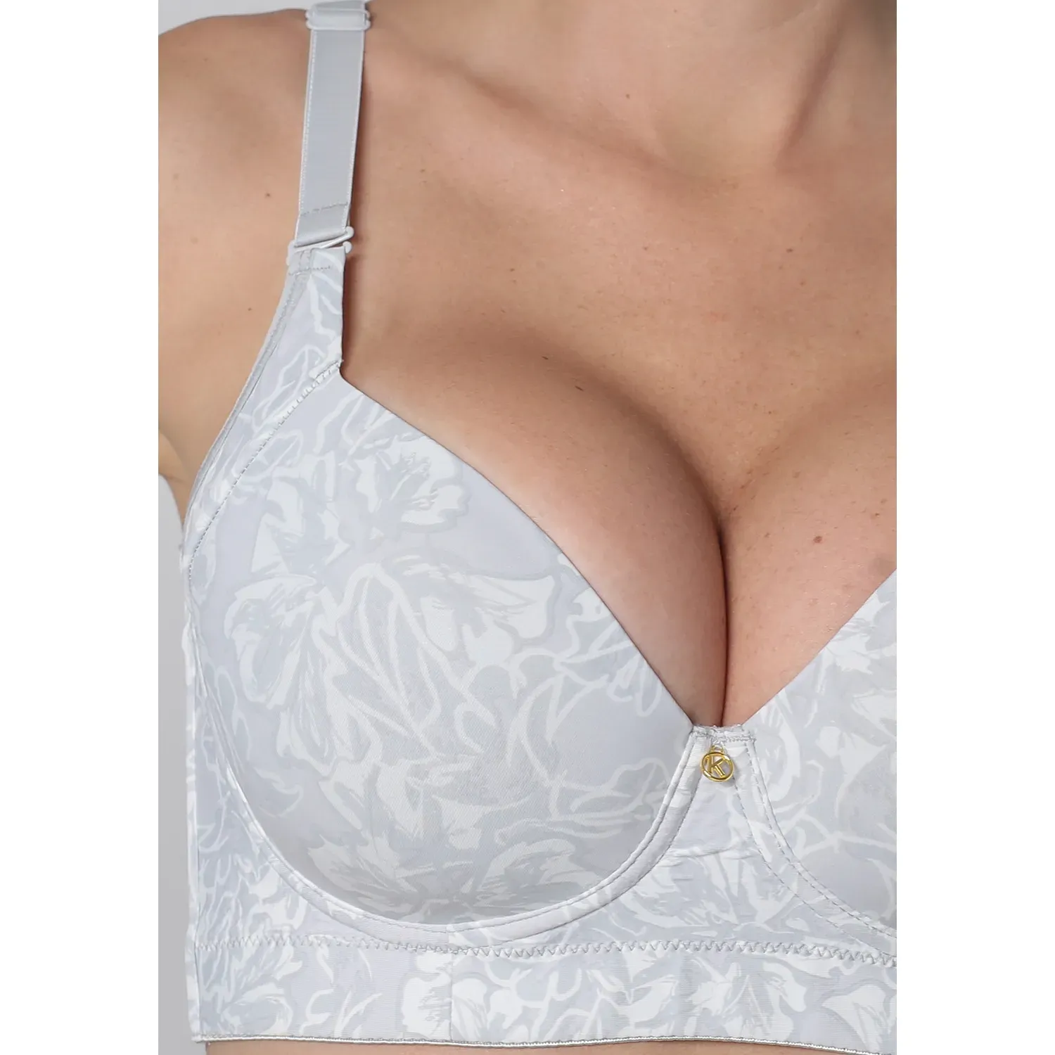 Sosten Kayser Mujer Soft Microfibra color gris | Platanitos