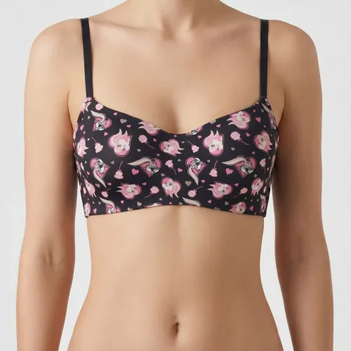 Sosten Kayser Mujer Soft Microfibra color azul | Platanitos