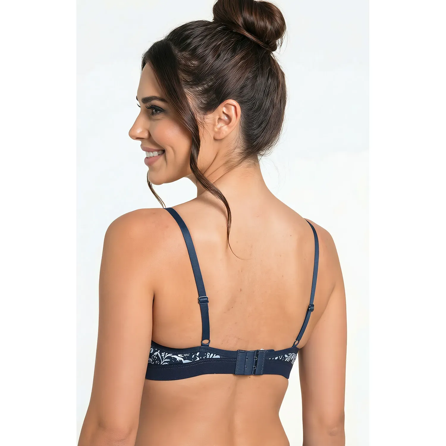 Sosten Kayser Mujer Soft Microfibra color azul | Platanitos