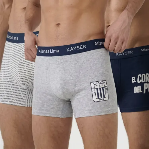 Tripack Kayser Boxer Hombre Corto Algodon color varios | Platanitos