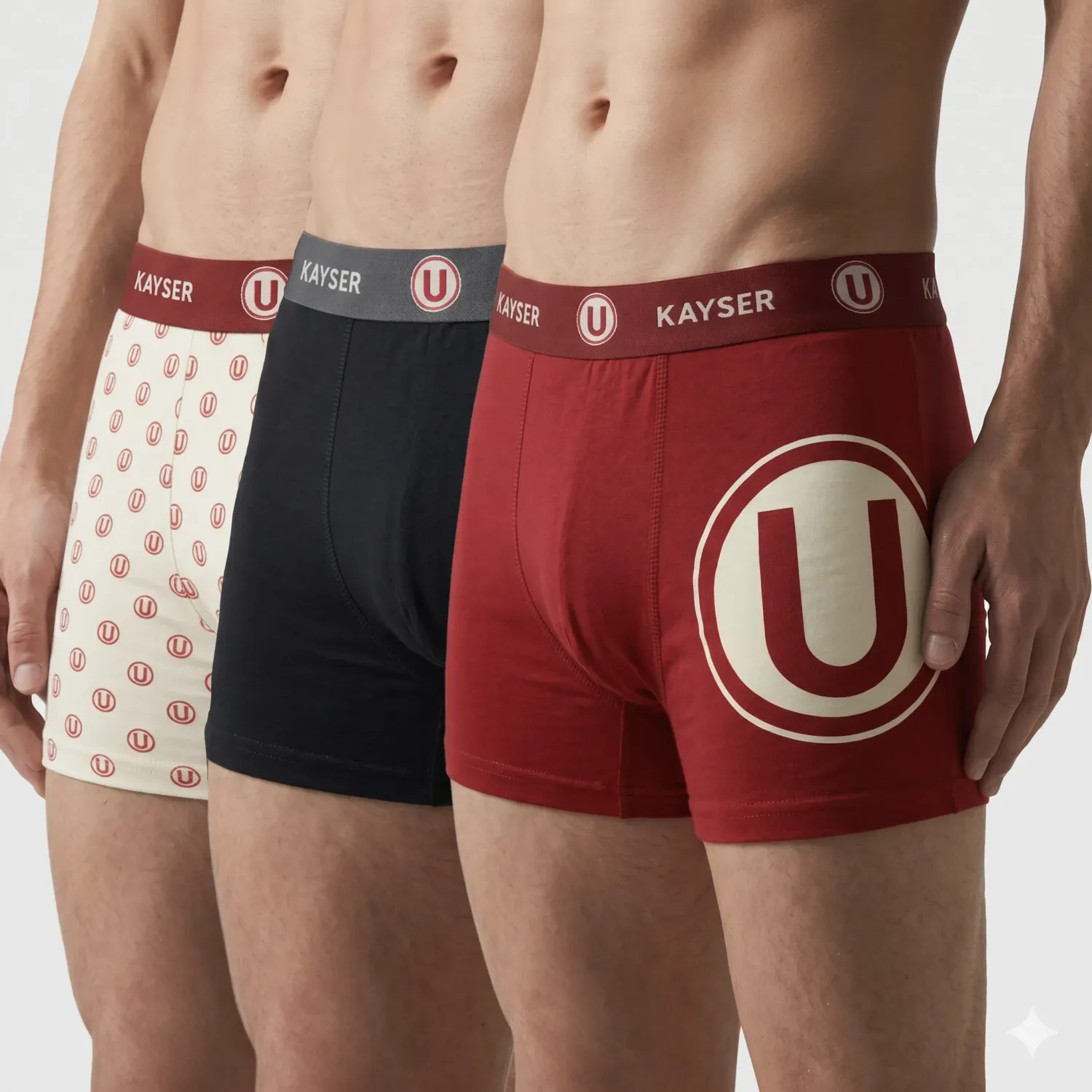 Tripack Kayser Boxer Hombre Corto Algodon color surtido | Platanitos