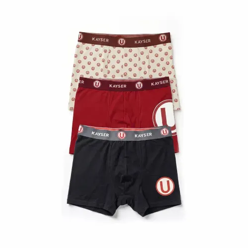 Tripack Kayser Boxer Jovencito Corto Algodon color varios | Platanitos