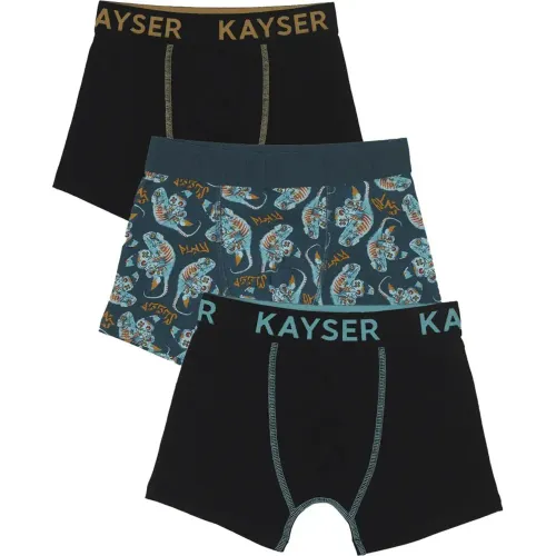 Tripack Kayser Boxer Niño Corto Algodon color verde | Platanitos