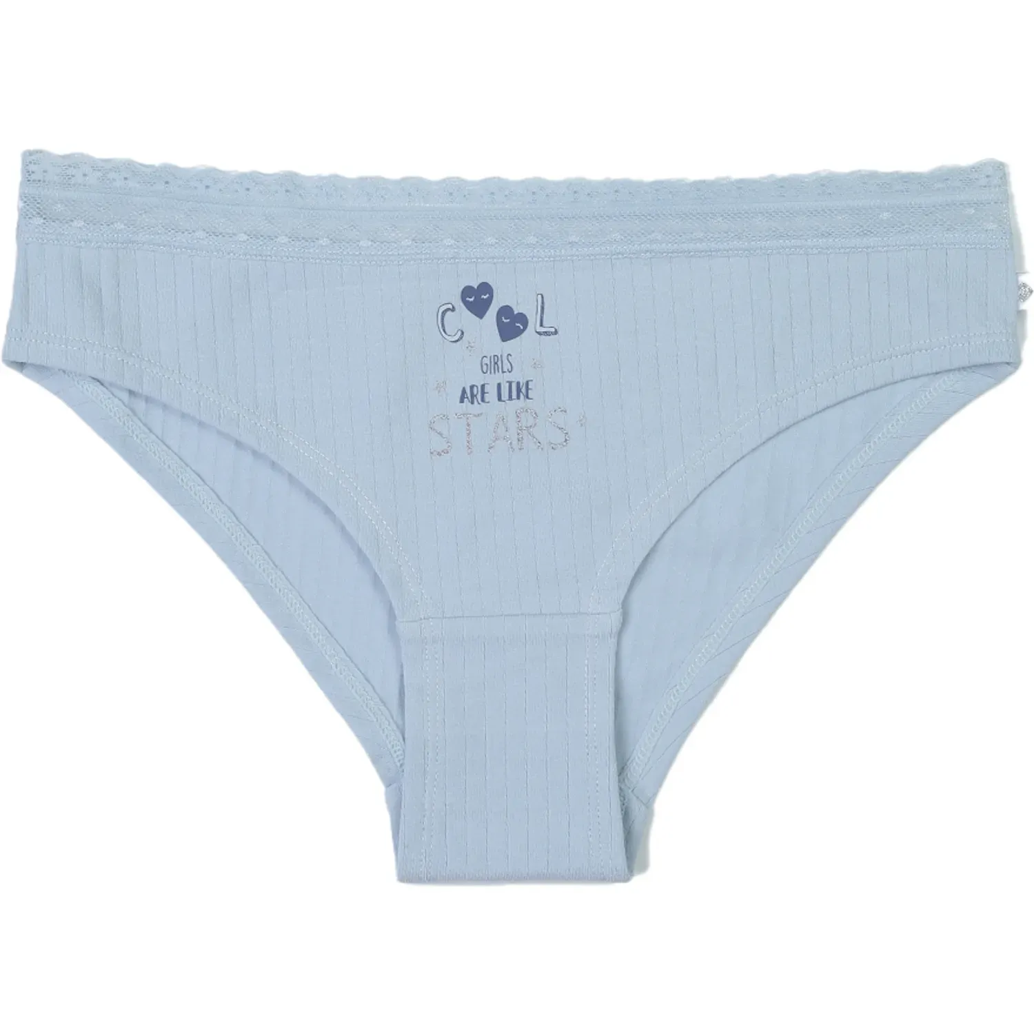 Tripack Kayser Calzon Bikini Jovencita Algodon color celeste | Platanitos