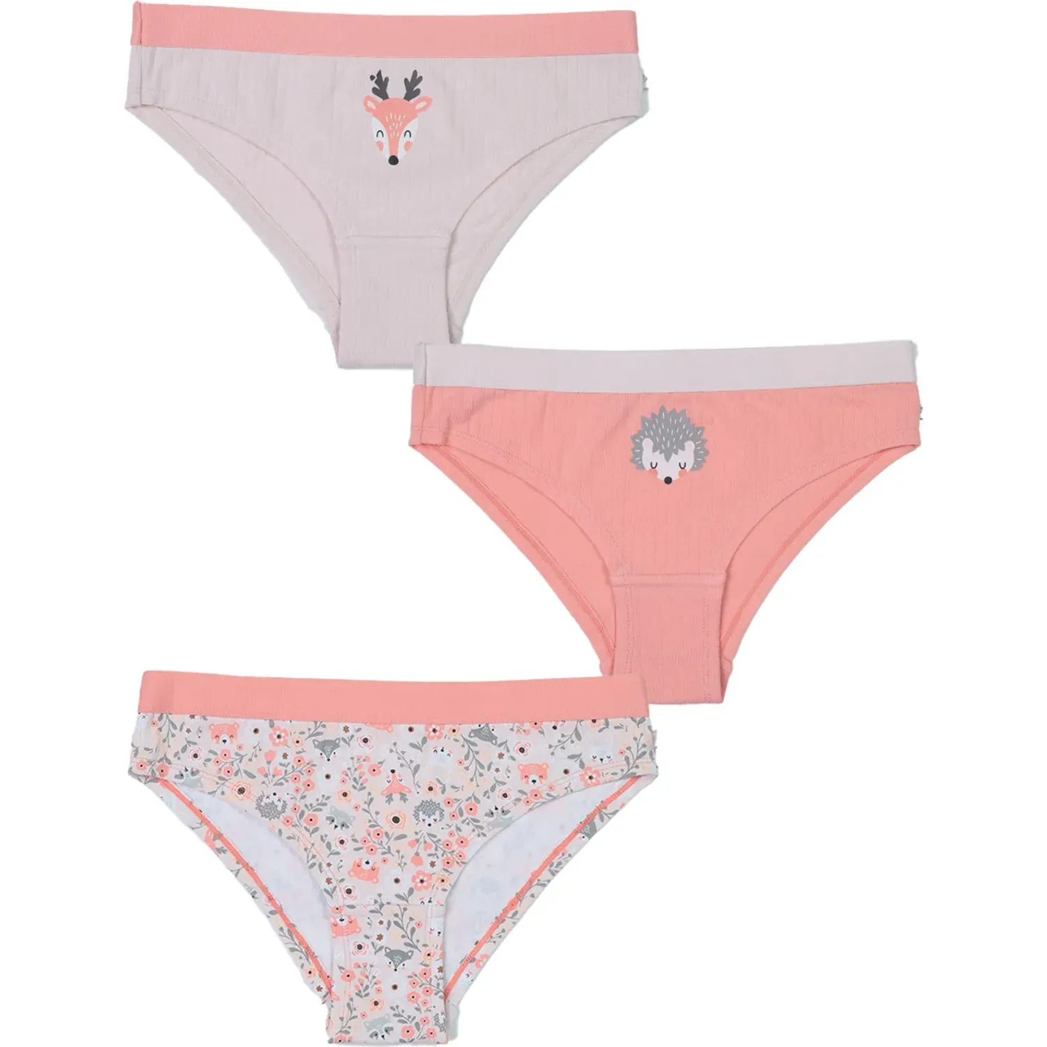 Tripack Kayser Calzon Bikini Jovencita Algodon color damasco | Platanitos