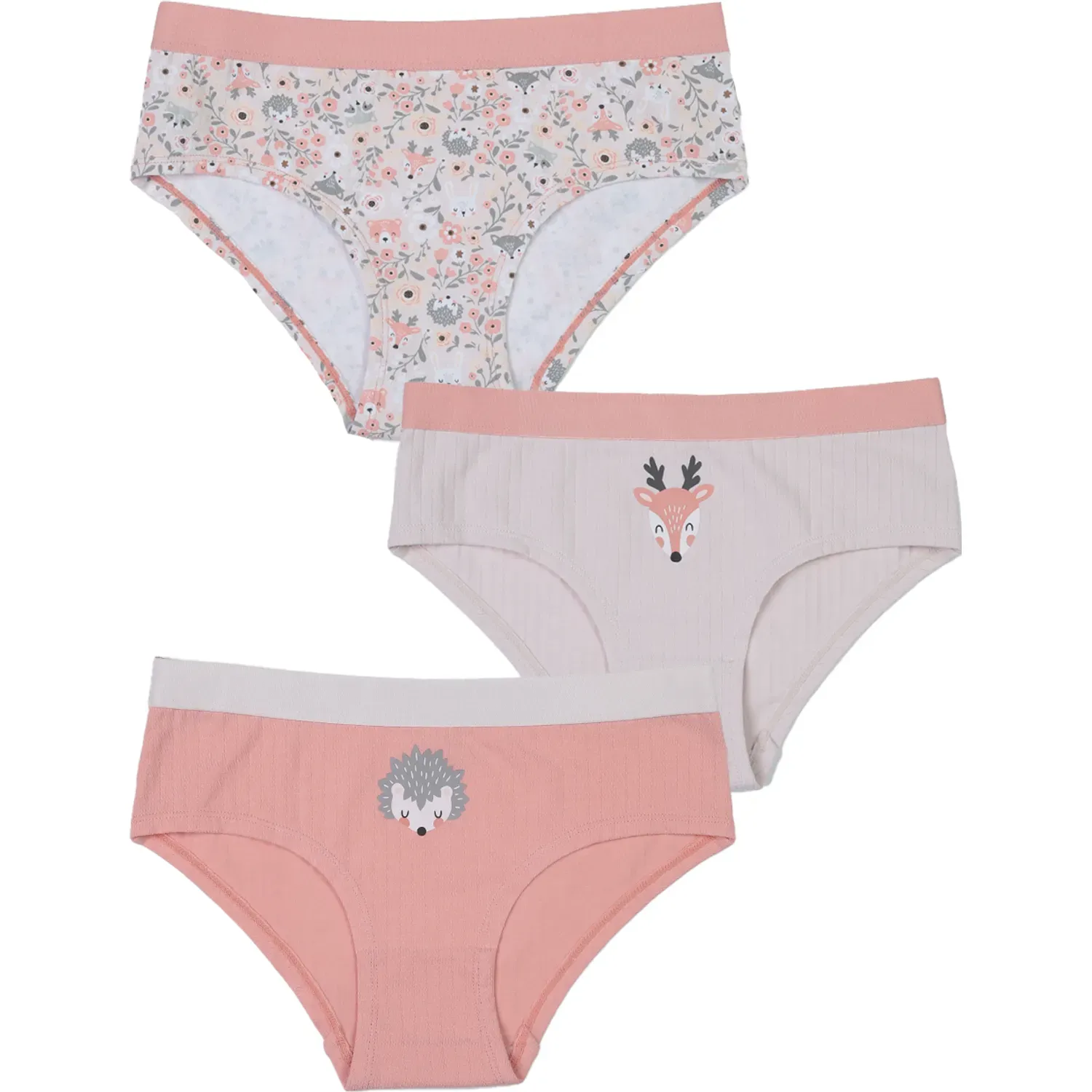 Tripack Kayser Calzon Pantaleta Jovencita Algodon color damasco | Platanitos