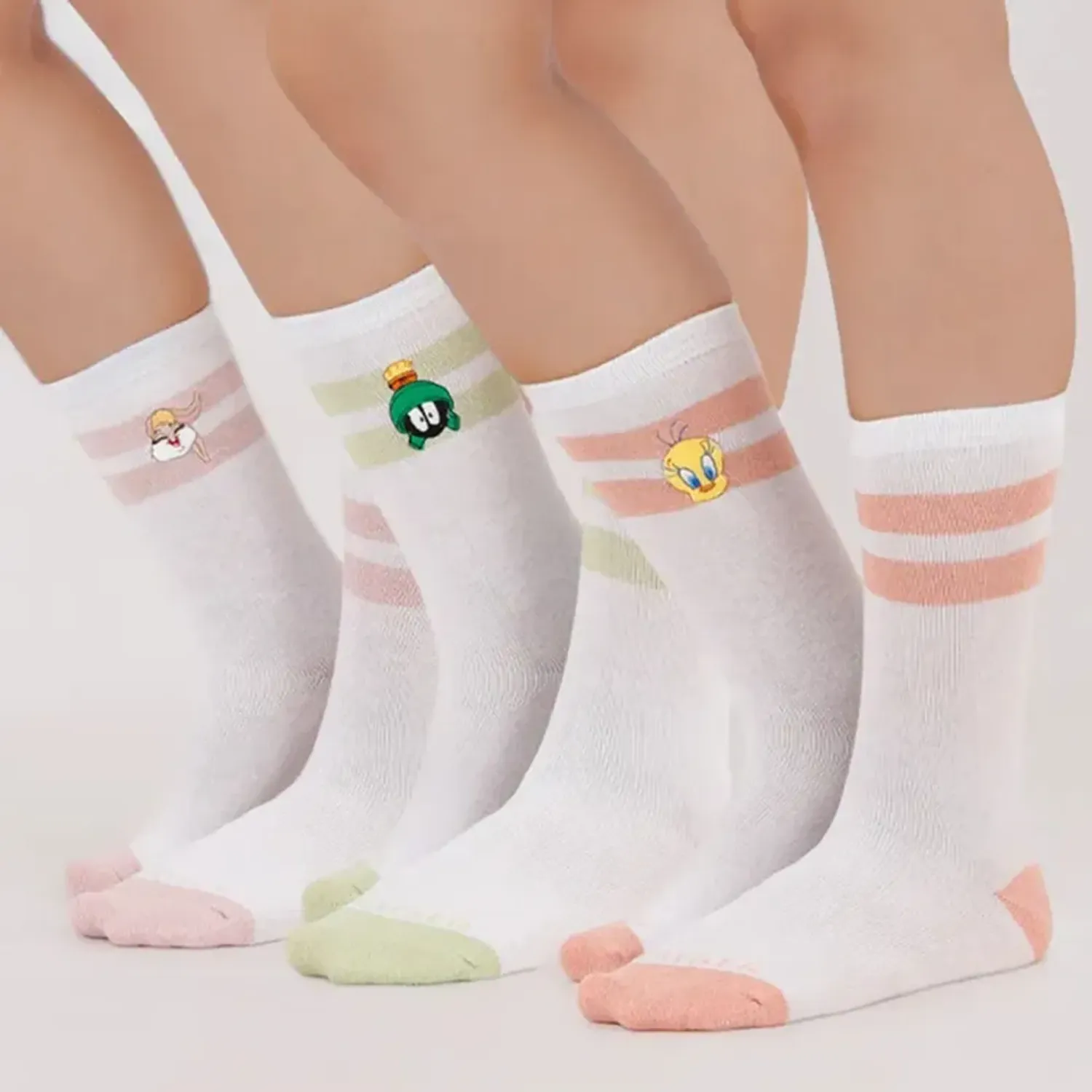 Tripack Kayser Medias Jovencita Algodon color blanco | Platanitos
