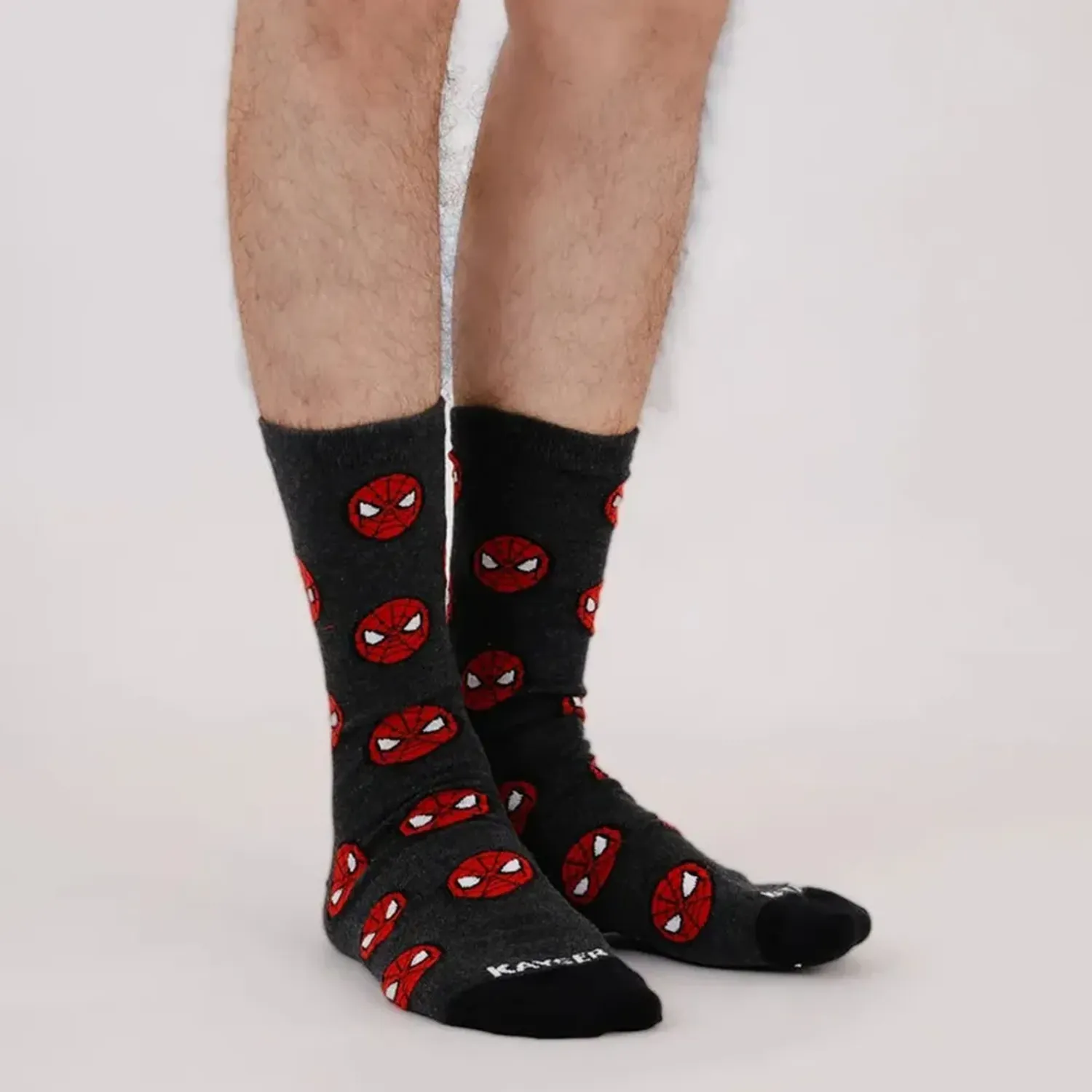 Tripack Kayser Medias Jovencito Coral Fleece color rojo | Platanitos