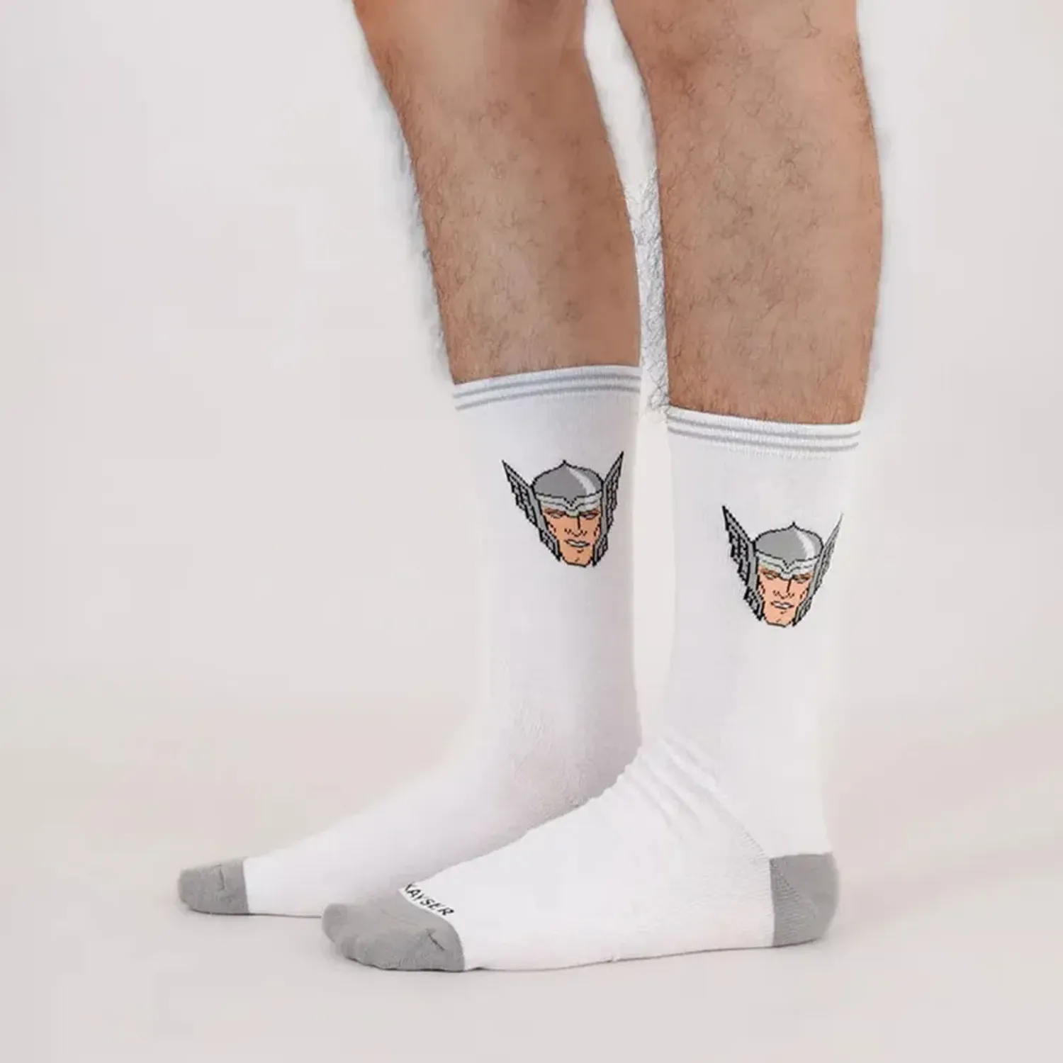 Tripack Kayser Medias Jovencito Coral Fleece color blanco | Platanitos