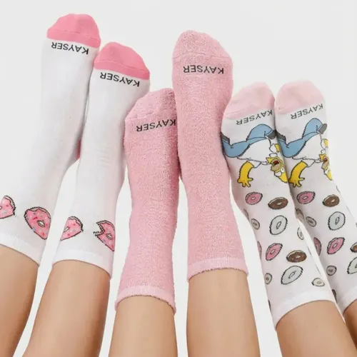 Tripack Kayser Medias Mujer Algodon color varios | Platanitos