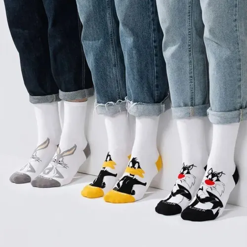 Tripack Kayser Medias Unisex Algodon color blanco | Platanitos