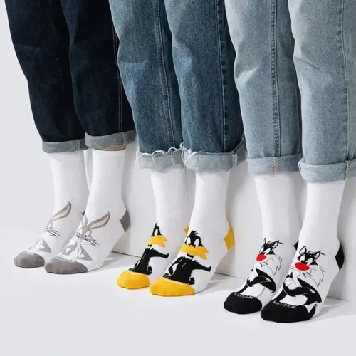 Tripack Kayser Medias Unisex Algodon color blanco | Platanitos