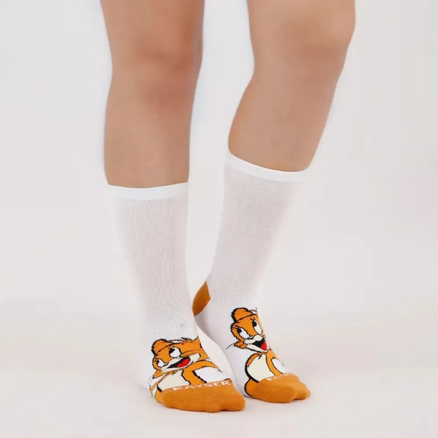 Tripack Kayser Medias Unisex Algodon color blanco | Platanitos