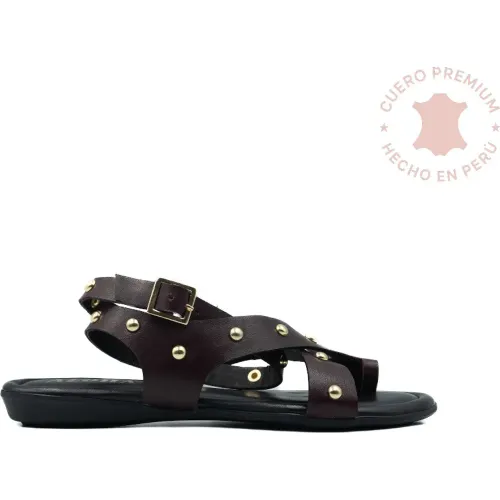 ALOHA STORE Marron de Mujer modelo Sandalia Mujer Valeria marrones mujer 2026020216220941491 Cuero Caucho