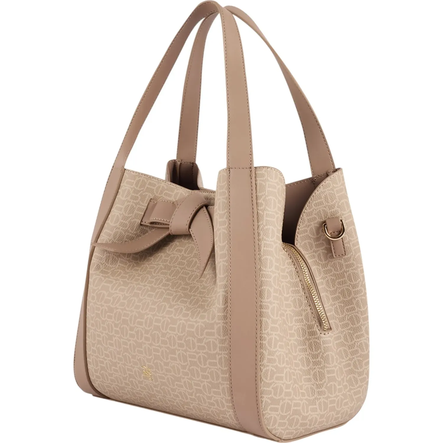 Bolso Crepier Mujer Satchel Sierra Mediano color arena | Platanitos