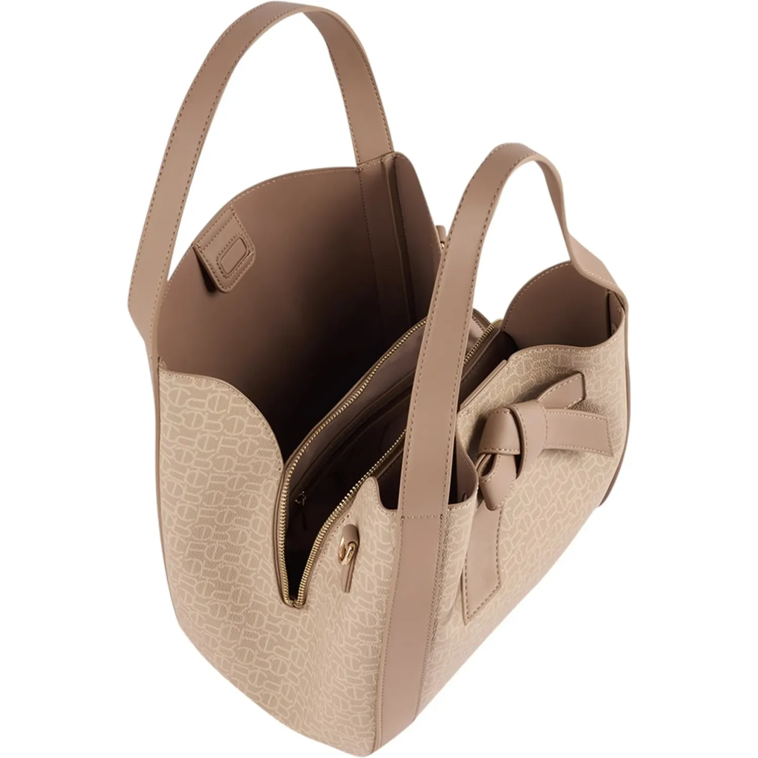 Bolso Crepier Mujer Satchel Sierra Mediano color arena | Platanitos