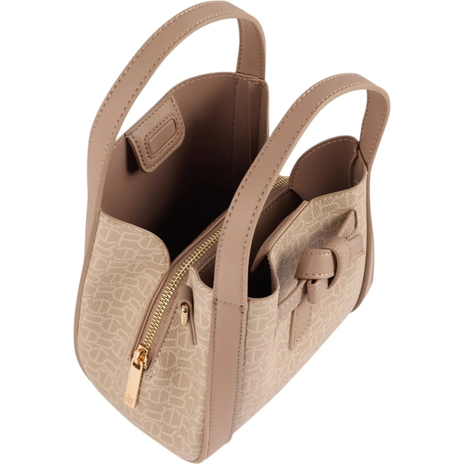 Bolso Crepier Mujer Satchel Sierra Chico color arena | Platanitos