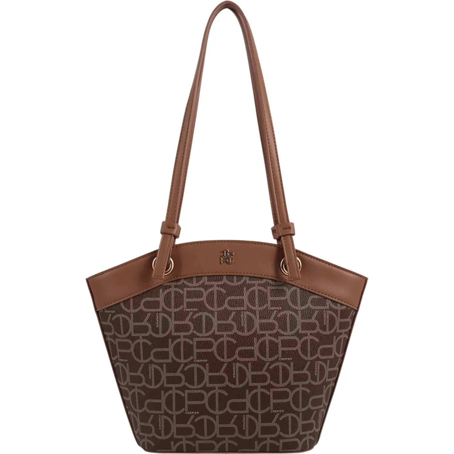 Bolso Crepier Mujer Satchel Minerva Chico color marron | Platanitos