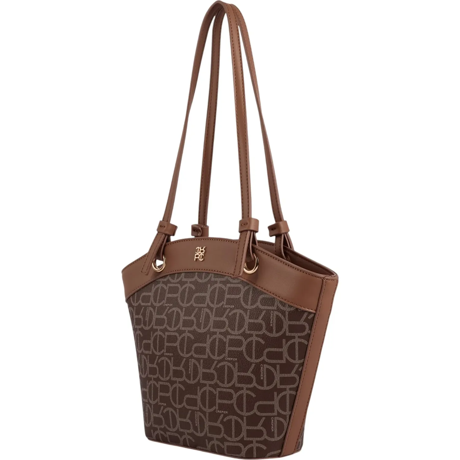 Bolso Crepier Mujer Satchel Minerva Chico color marron | Platanitos