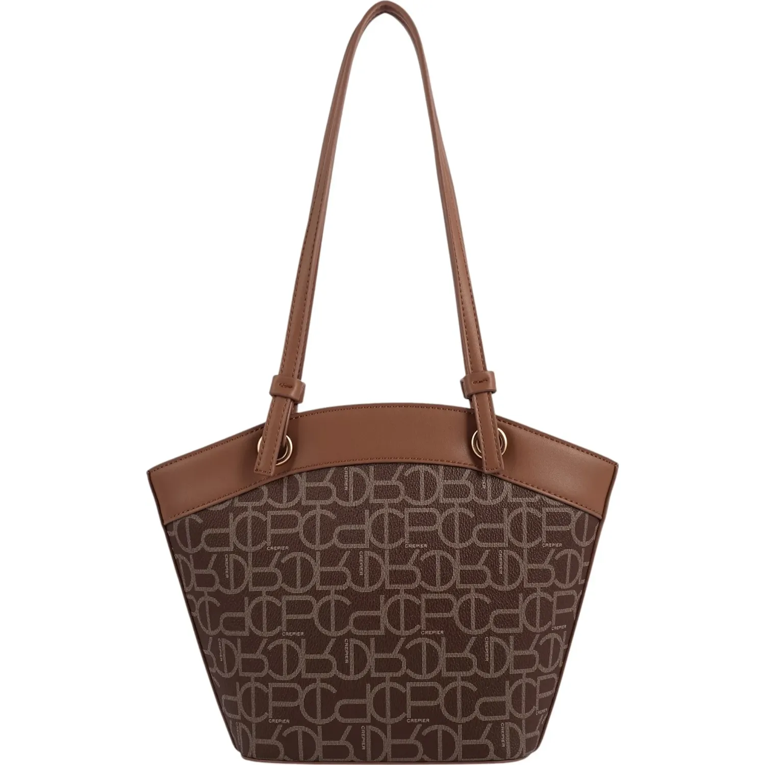 Bolso Crepier Mujer Satchel Minerva Chico color marron | Platanitos
