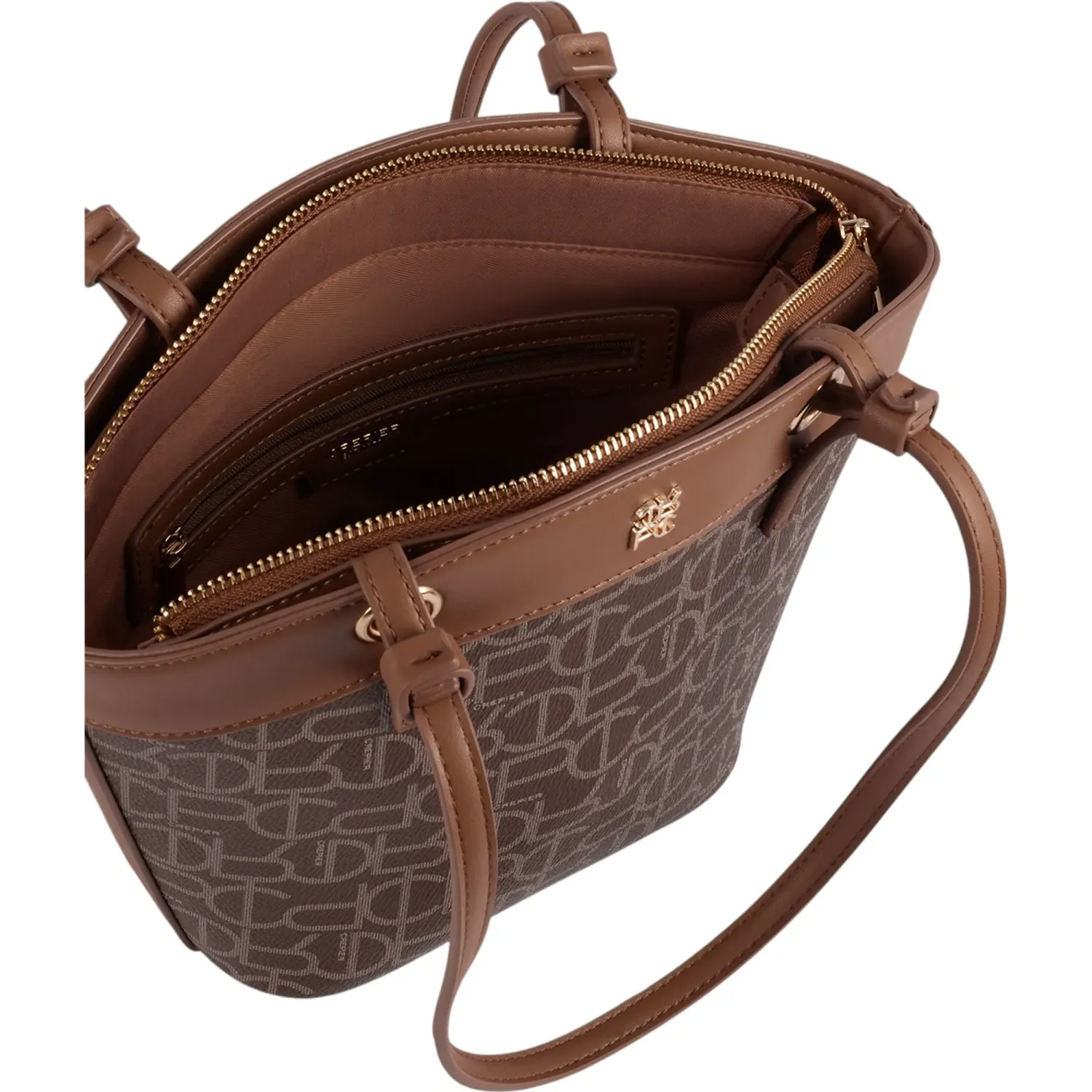 Bolso Crepier Mujer Satchel Minerva Chico color marron | Platanitos