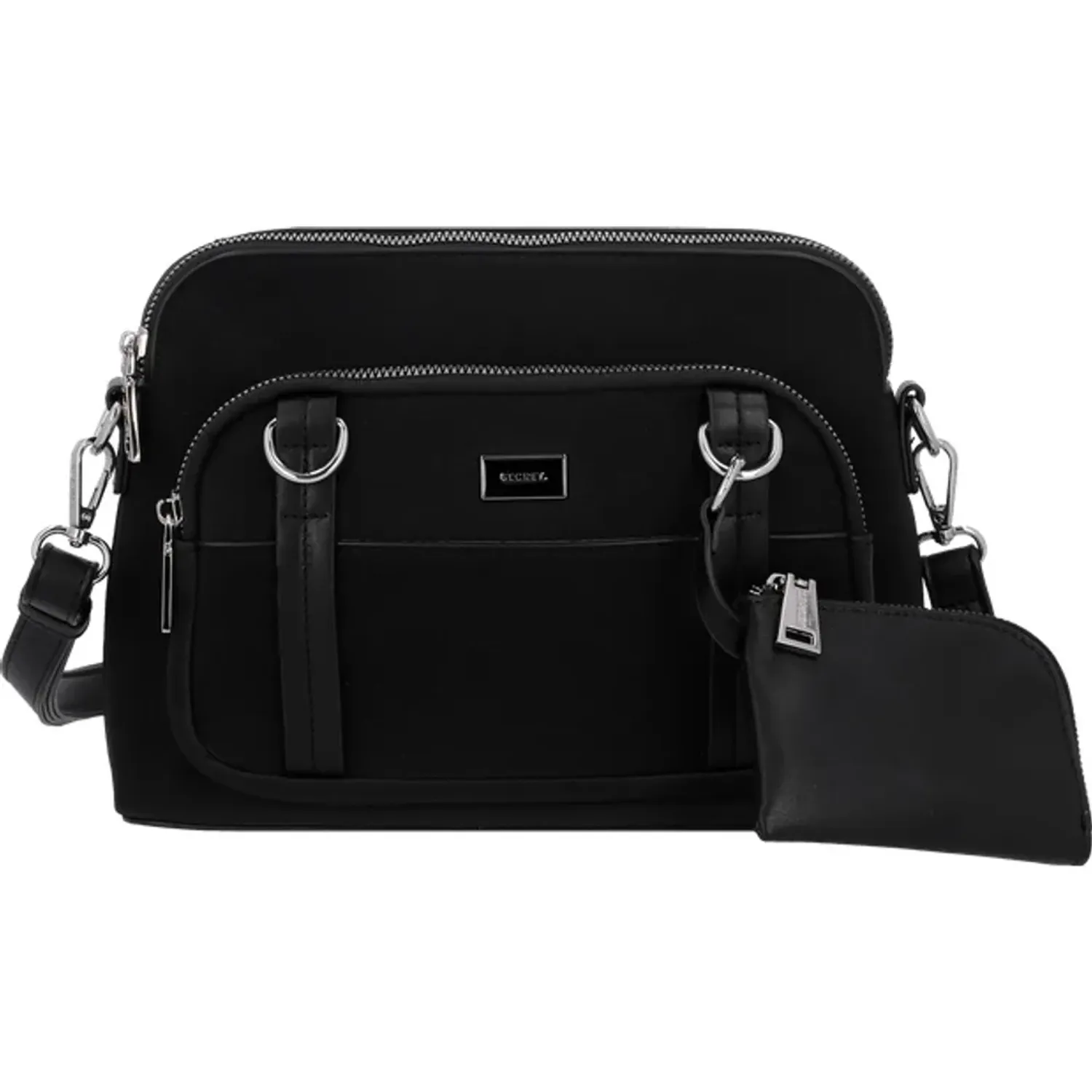 Cartera Secret Mujer Burgos Pequeña color negro | Platanitos