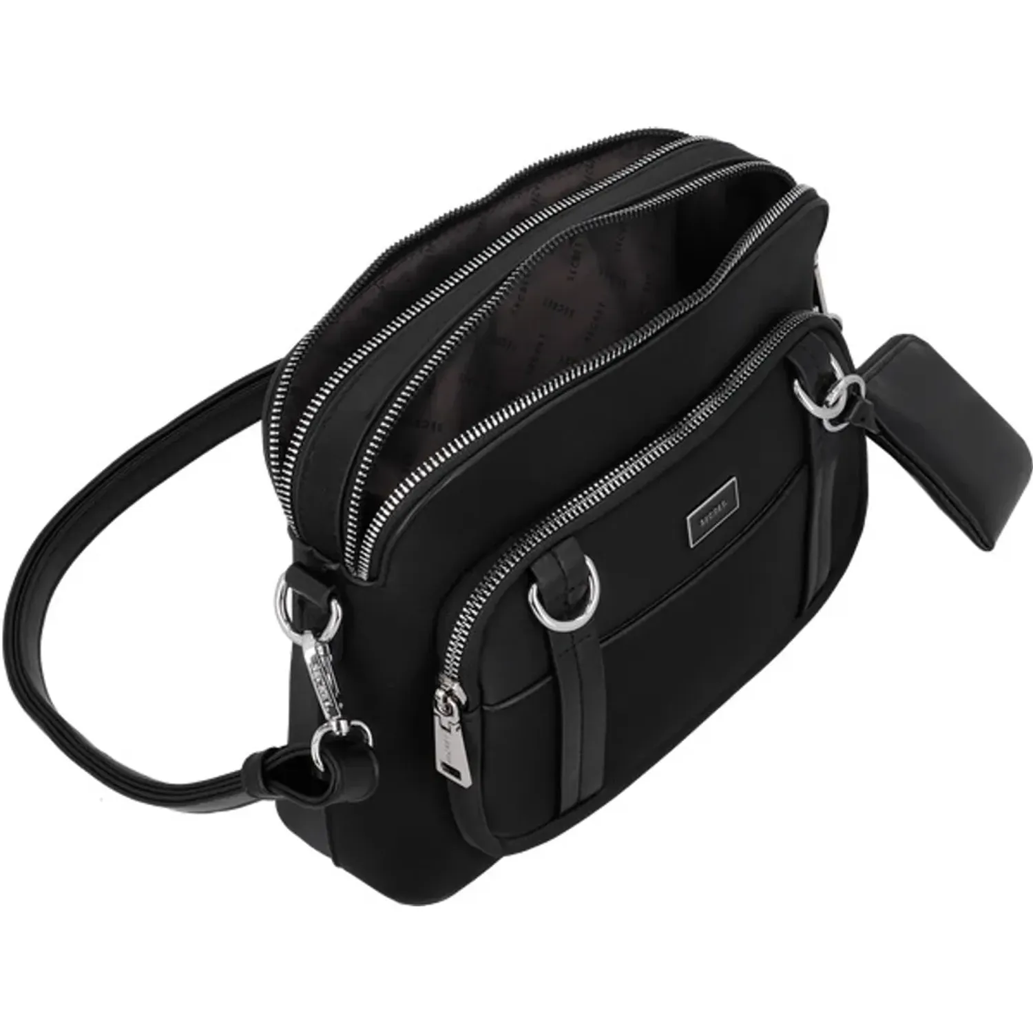 Cartera Secret Mujer Burgos Pequeña color negro | Platanitos