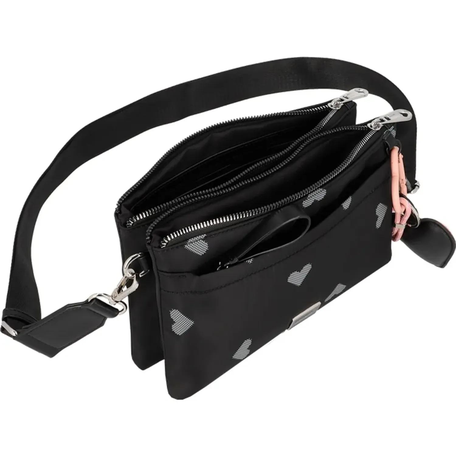 Cartera Secret Mujer Love Pequeña color negro | Platanitos