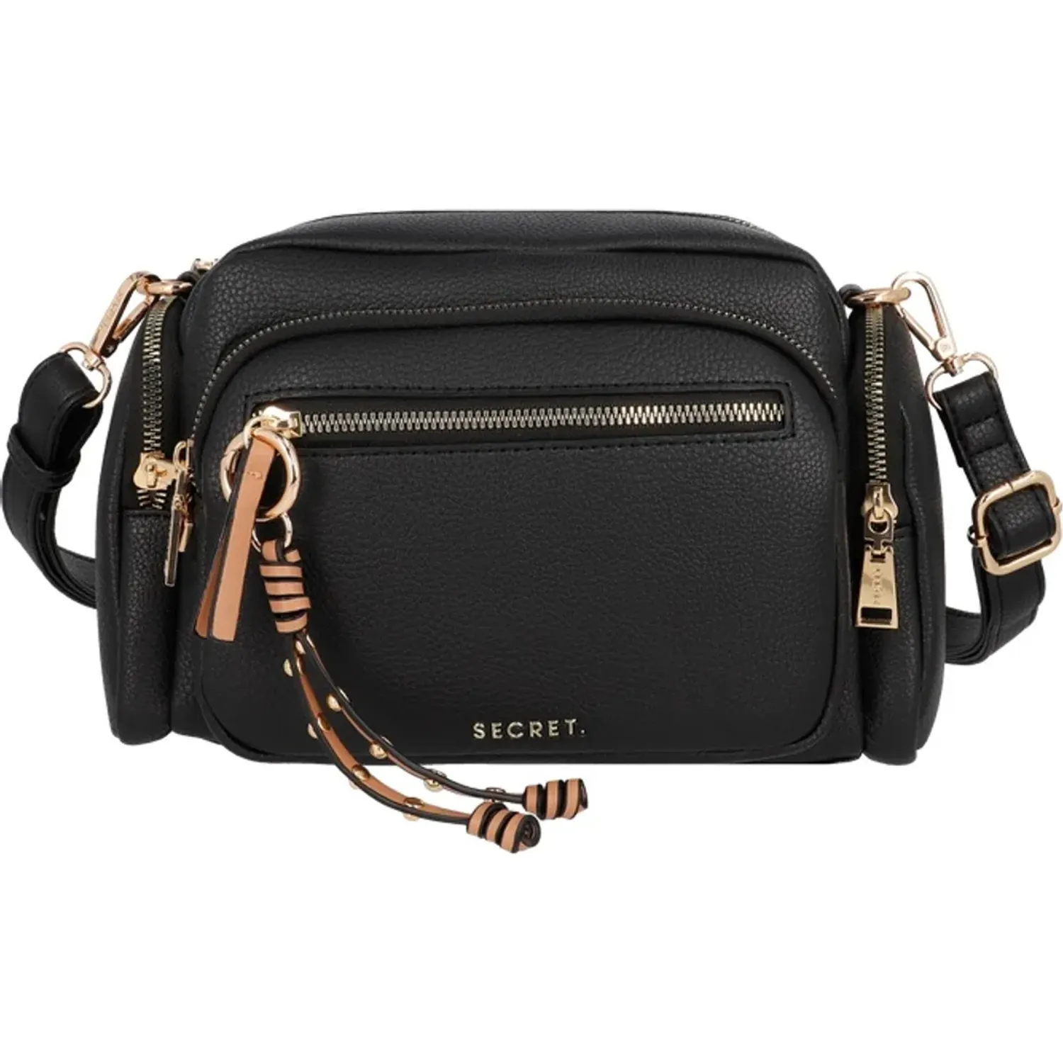 Secret Cartera Secret Mujer Lucca Mediana color negro | Platanitos