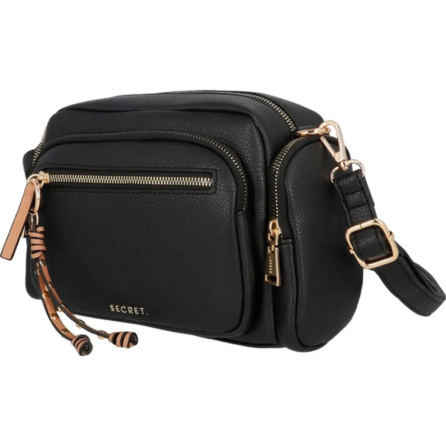 Secret Cartera Secret Mujer Lucca Mediana color negro | Platanitos