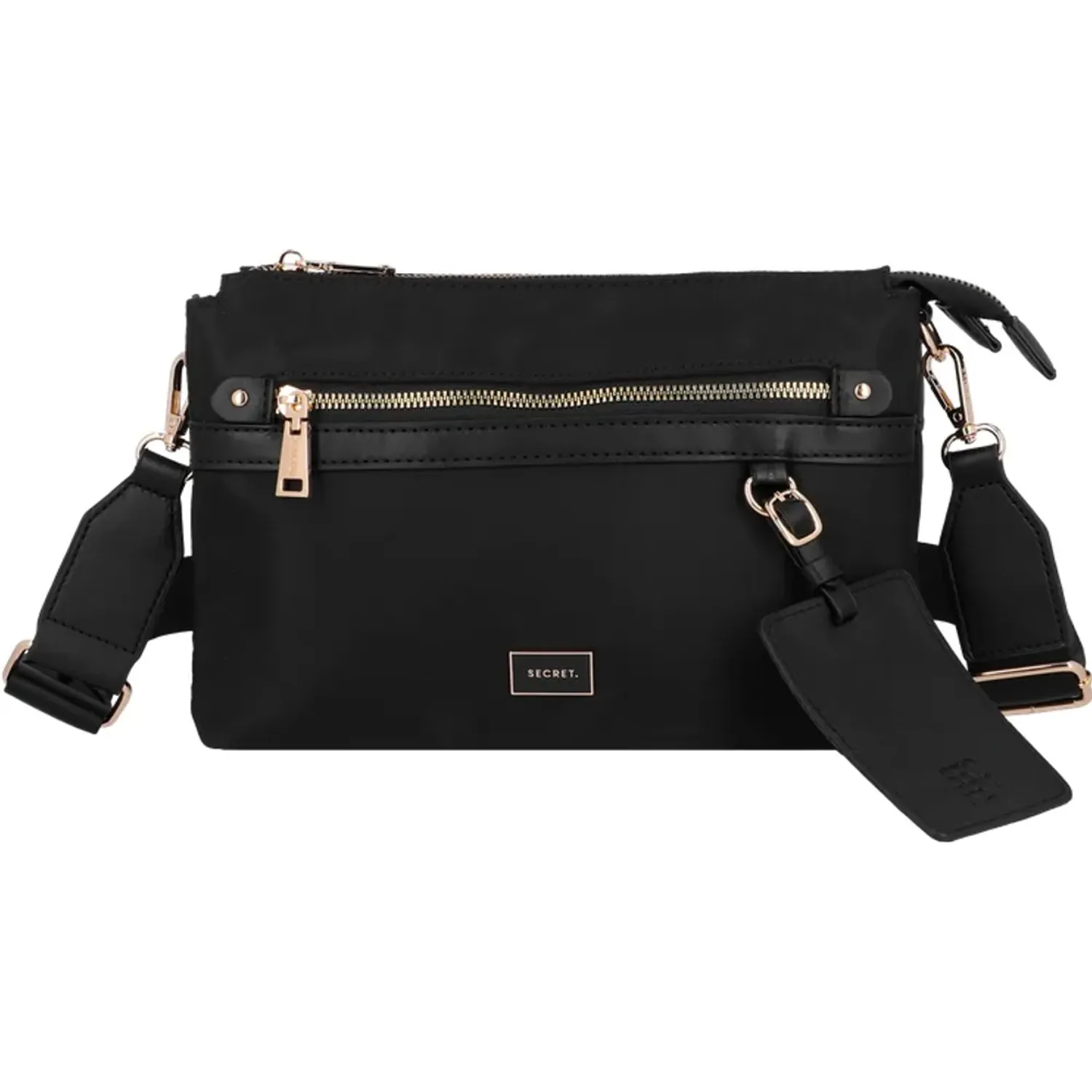 Cartera Secret Mujer Lucerna Mediana color negro | Platanitos