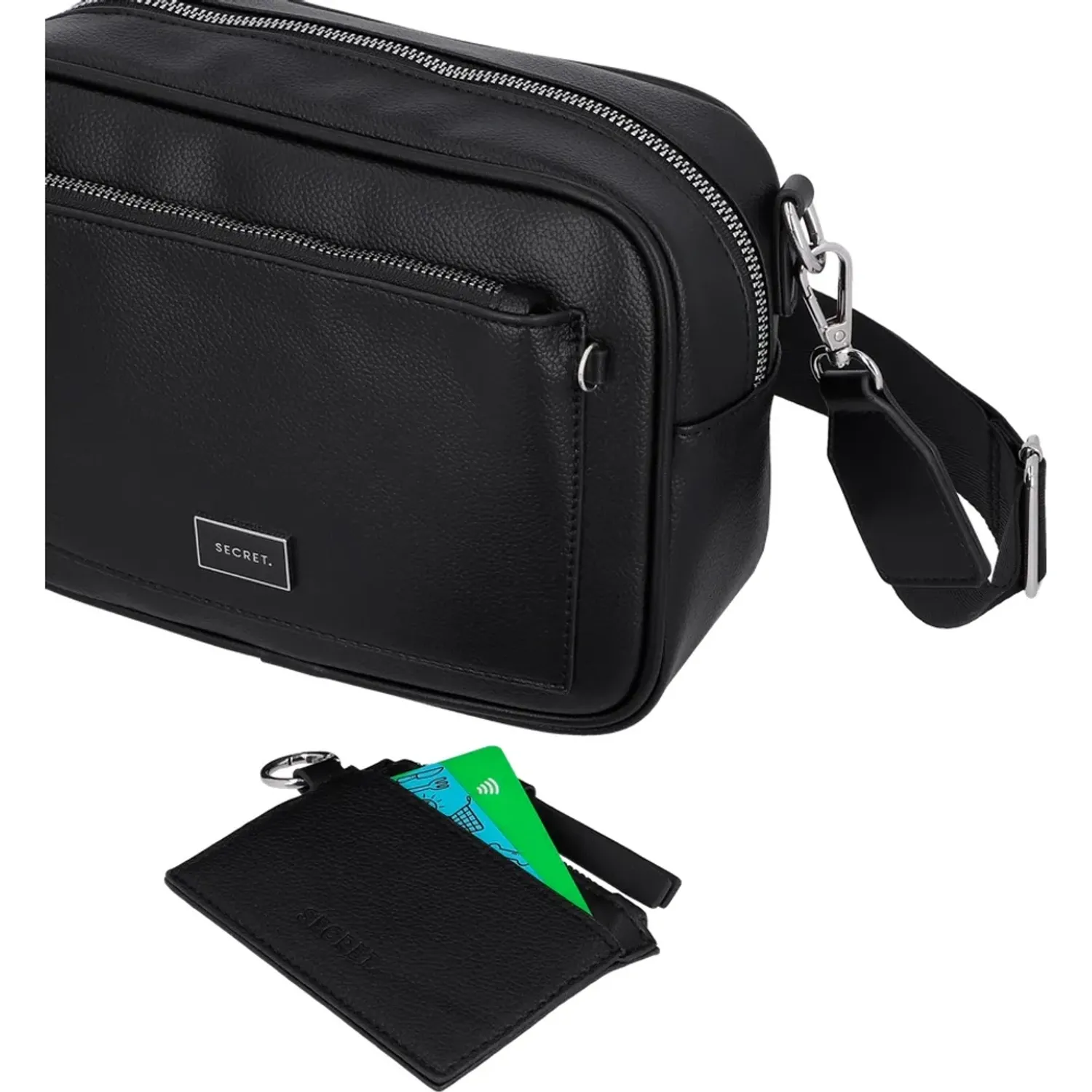 Secret Cartera Secret Mujer Nara Pequeña color negro | Platanitos