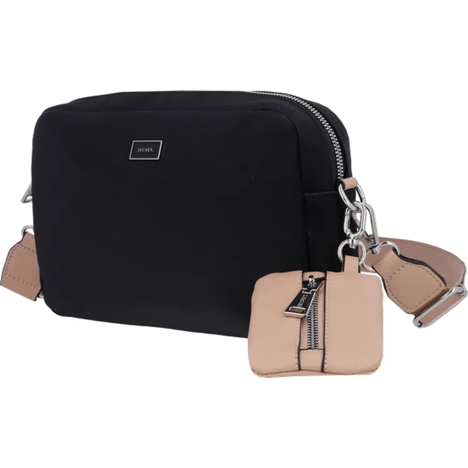 Cartera Secret Mujer Orlando Pequeña color negro | Platanitos