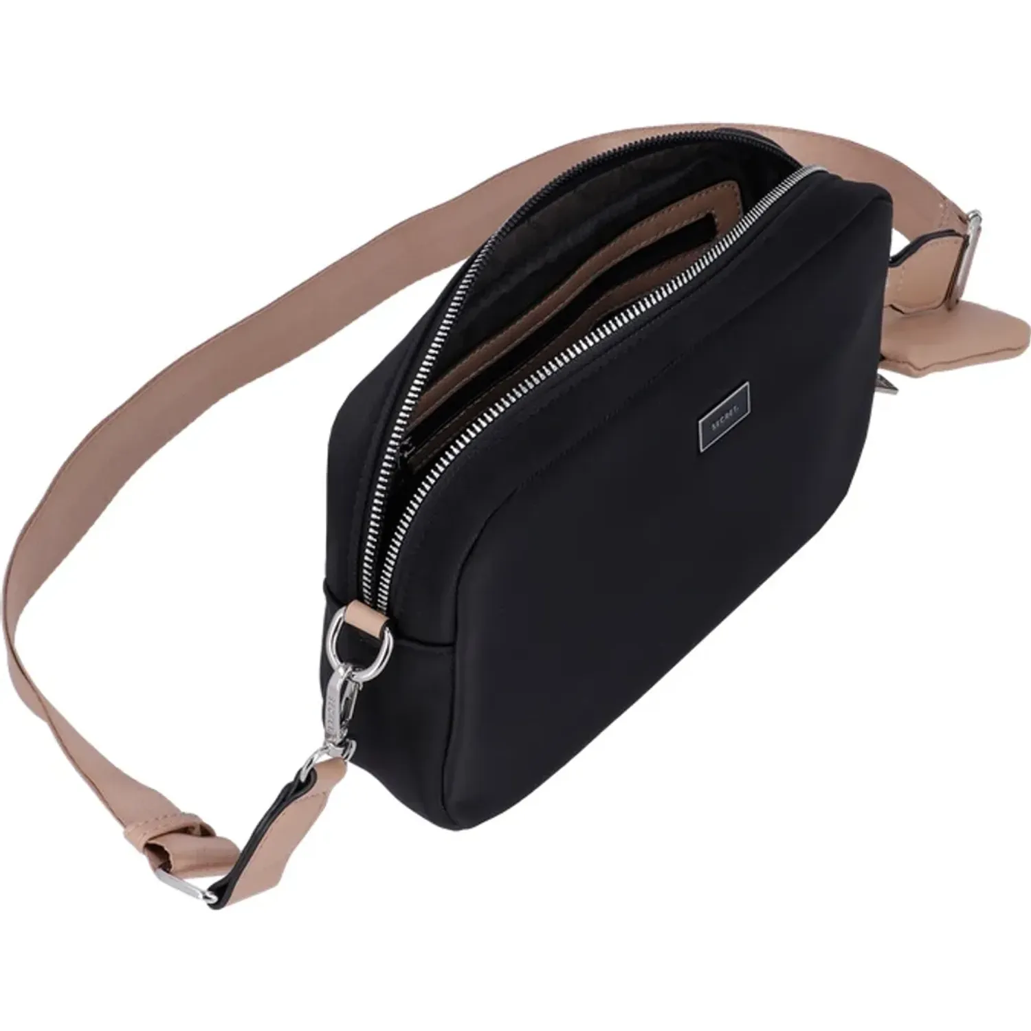 Cartera Secret Mujer Orlando Pequeña color negro | Platanitos