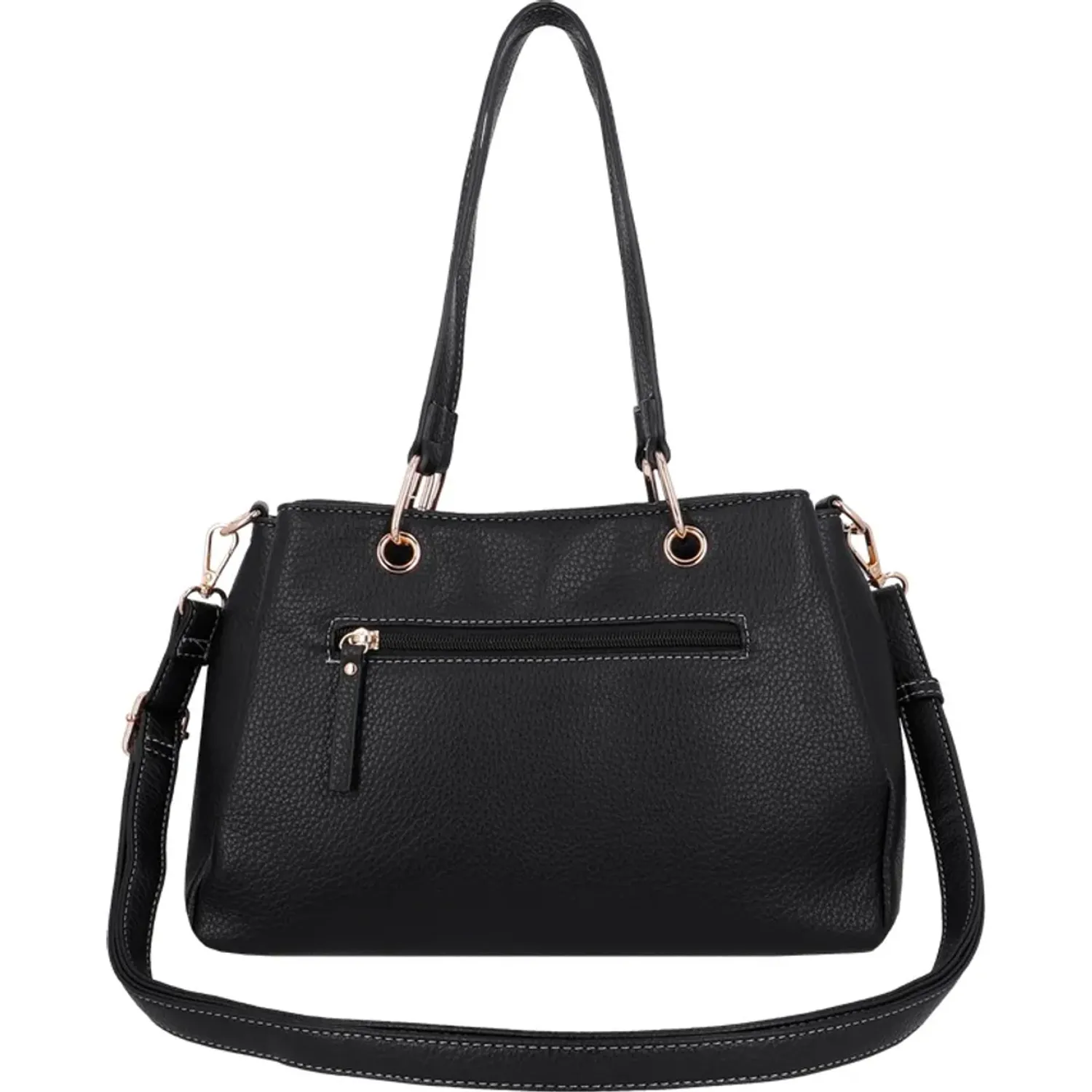 Cartera Secret Mujer Pamplona Mediana color negro | Platanitos