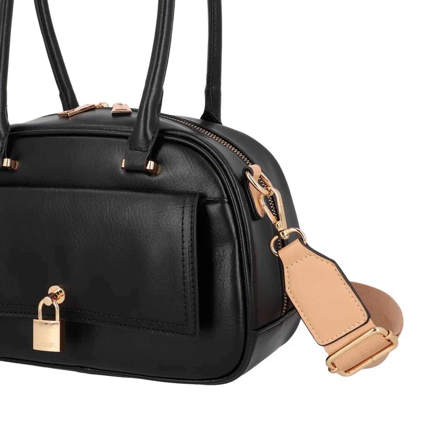 Secret Cartera Secret Mujer Ravena Mediana color negro | Platanitos