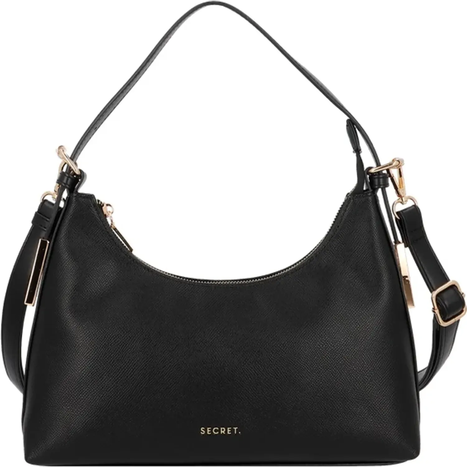 Cartera Secret Mujer Zagreb Mediana color negro | Platanitos