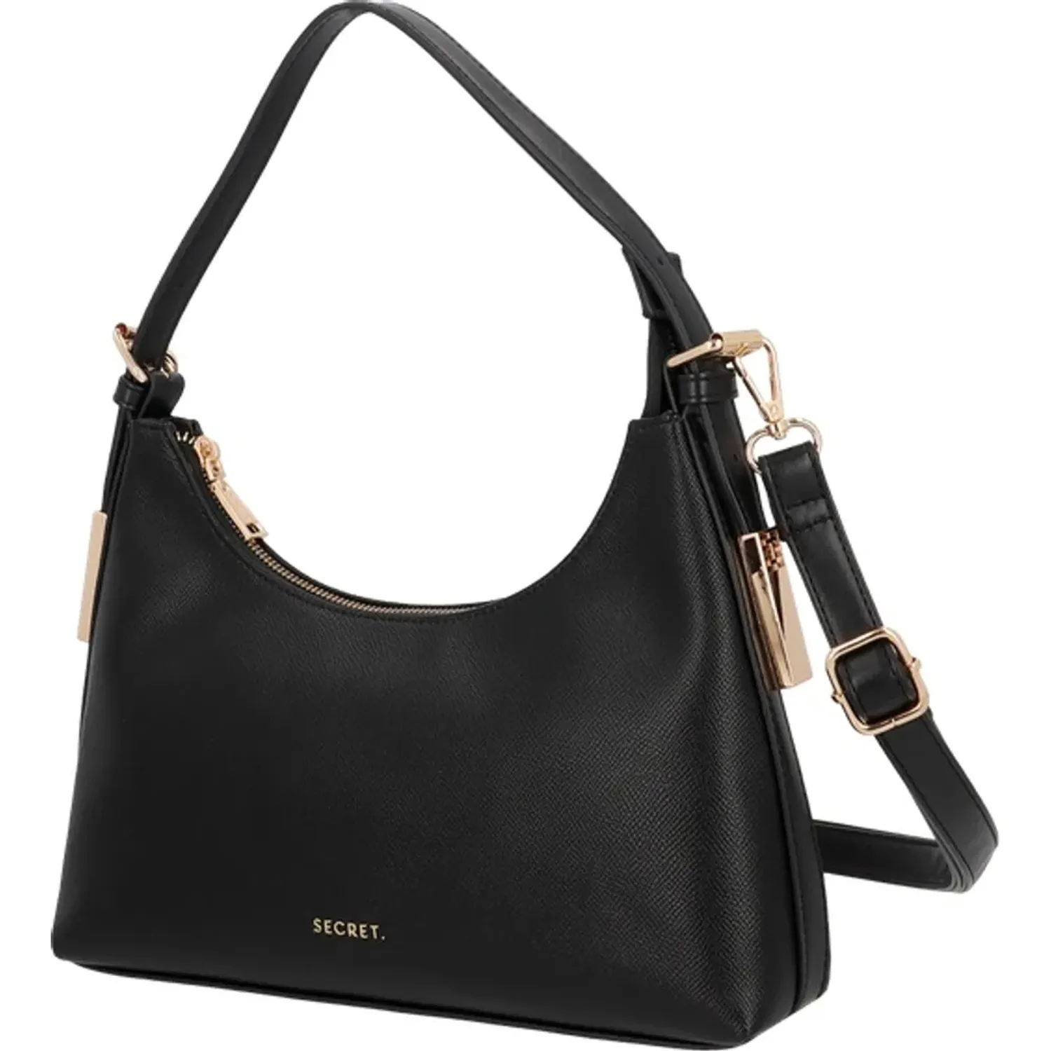 Cartera Secret Mujer Zagreb Mediana color negro | Platanitos